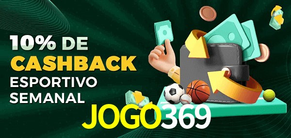 10% de bônus de cashback na JOGO369